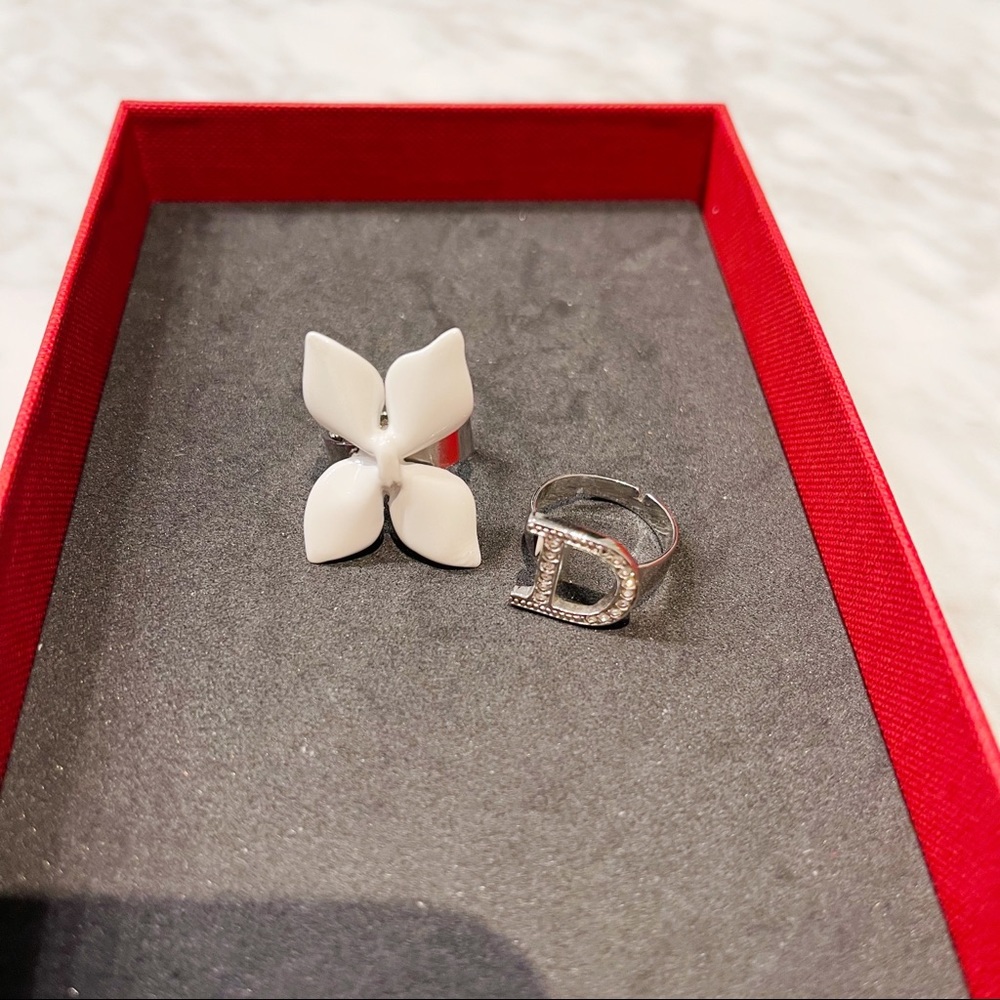 Dior White Flower Ring